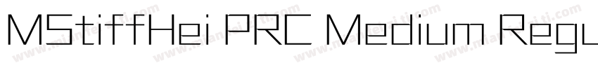 MStiffHei PRC Medium Regular字体转换